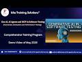 Gen AI, AI Agents and MCP in Software Testing Demo Video on 19th May 2026. +91-9133190573 to enroll.