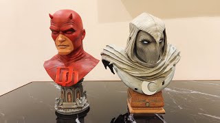 Diamond Select 3D Moon Knight & Daredevil 1:2 scale bust
