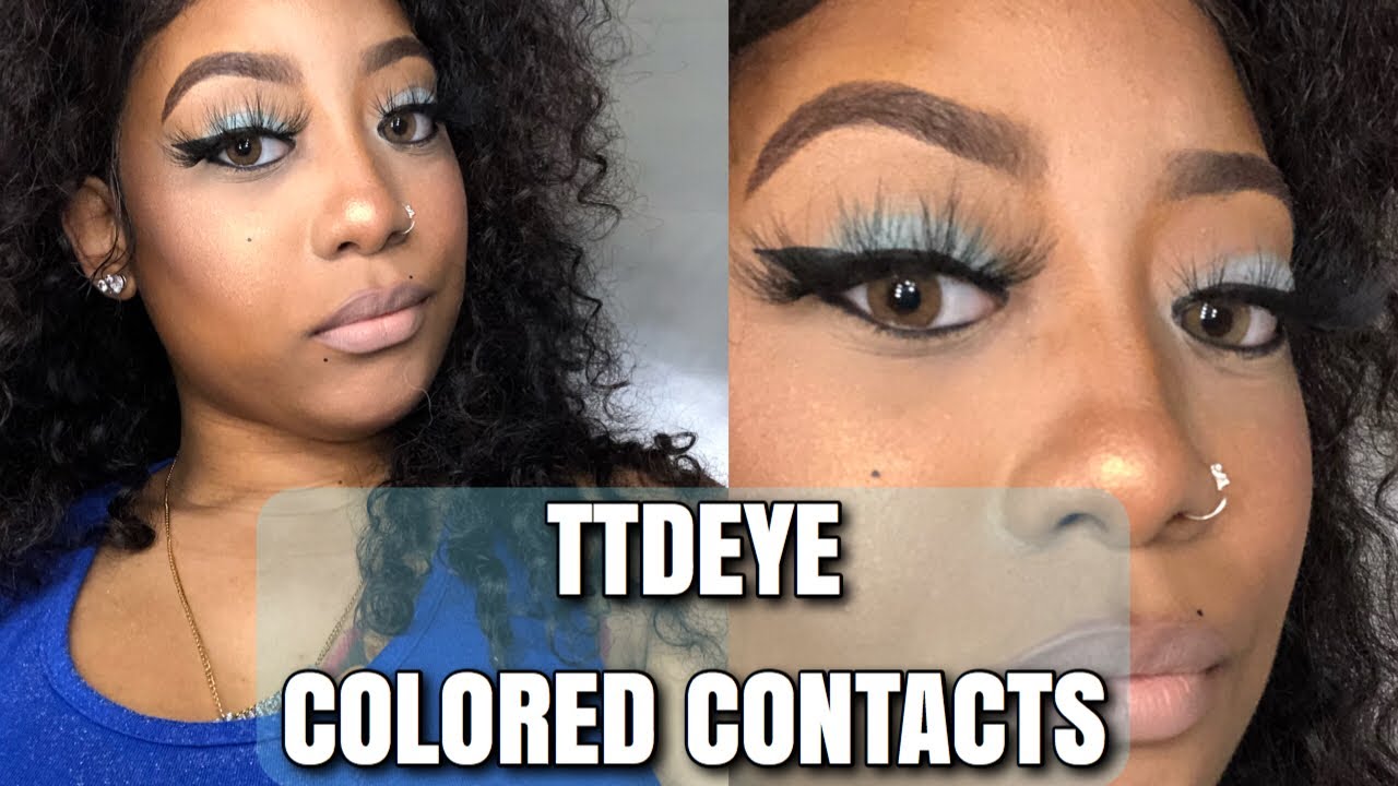 BEST COLORED CONTACTS!!!🖤| ft. TTDEYE Review | Glam by Simone - YouTube