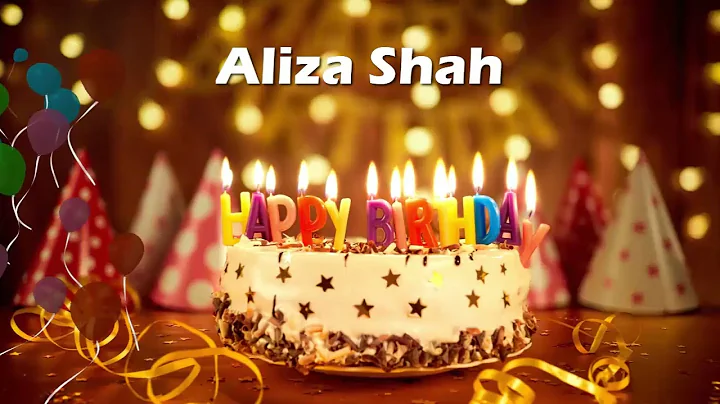Aliza Shah Birthday Cake | Happy Birthday Aliza Shah | Birthday Song Aliza Shah | Birthday Status