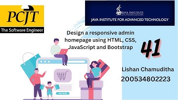 Design a responsive admin homepage using HTML, CSS, JavaScript and Bootstrap  |  eShop 41