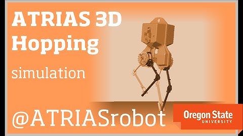 ATRIAS Robot: Simulator -  Hopping in 3D