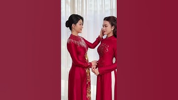 THIẾT KẾ ÁO DÀI BÀ SUI VÀ CÔ DÂU HOT NHẤT 2025 #aodai #aodaikimhue #thinhhanh #aodaibasui #fyp