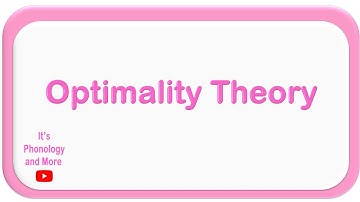 Optimality Theory