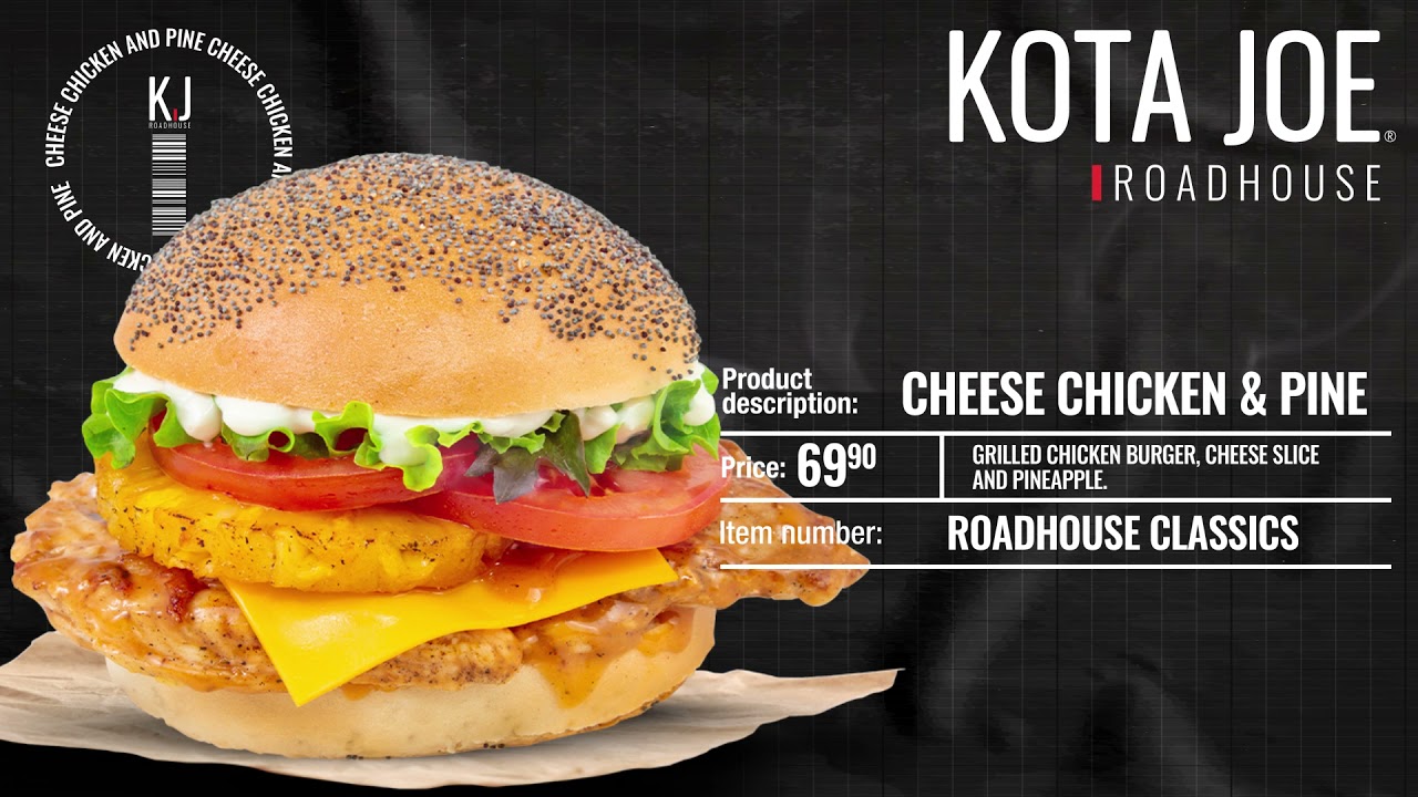 Kota Joe Roadhouse Cheese Chicken and Pine Burger YouTube