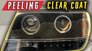 Restore PEELING Clear Coat on Headlights | Peeled Clear FIX