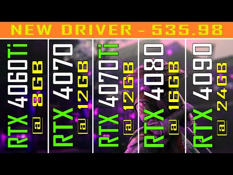 RTX 4060Ti vs RTX 4070 vs RTX 4070Ti vs RTX 4080 vs RTX 4090 || NEW DRIVER || PC GAMES TEST ||