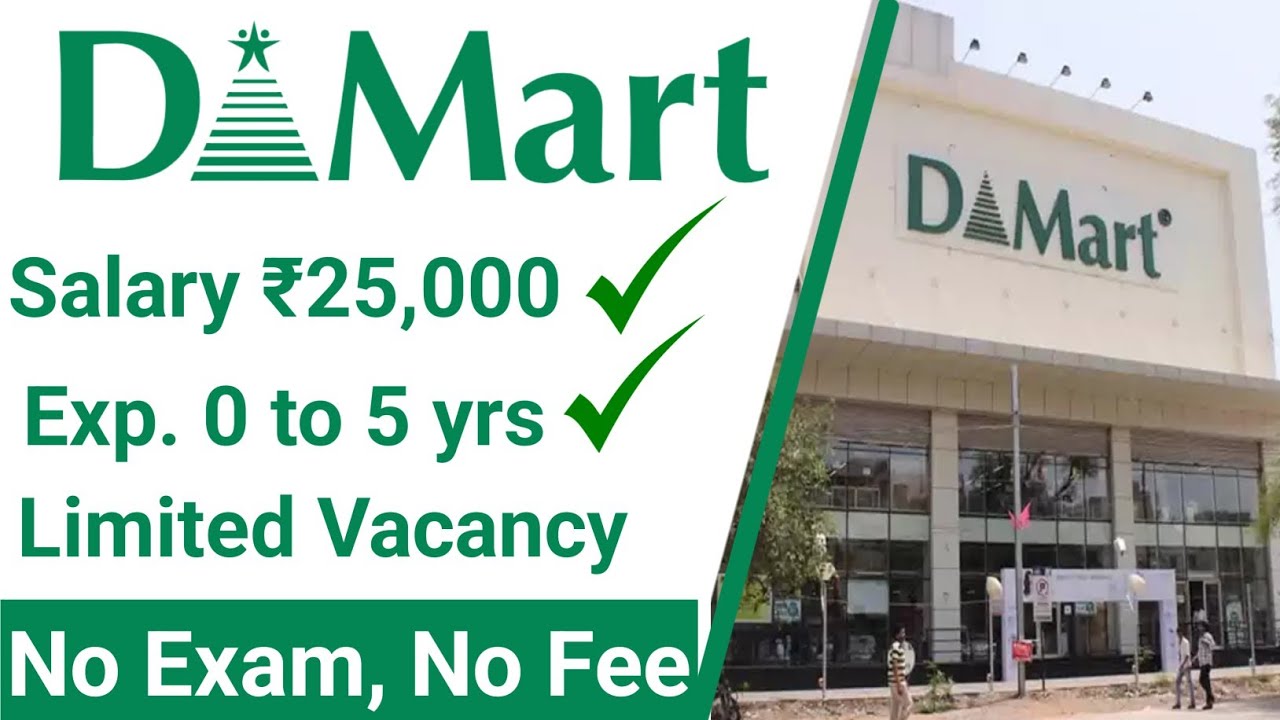 jobs vacancy 2023, Dmart Career, Jobs Dmart 2023 Work From home Small