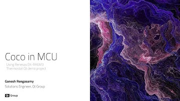Coco in MCU - Using Renesas EK-RA6M3 Thermostat Qt Demo Project