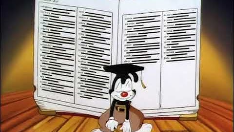 Animaniacs - All the Words in the English Language but it