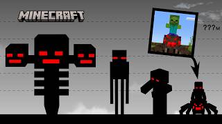 Every Minecraft Mob | Size Comparison (Smallest to Largest)