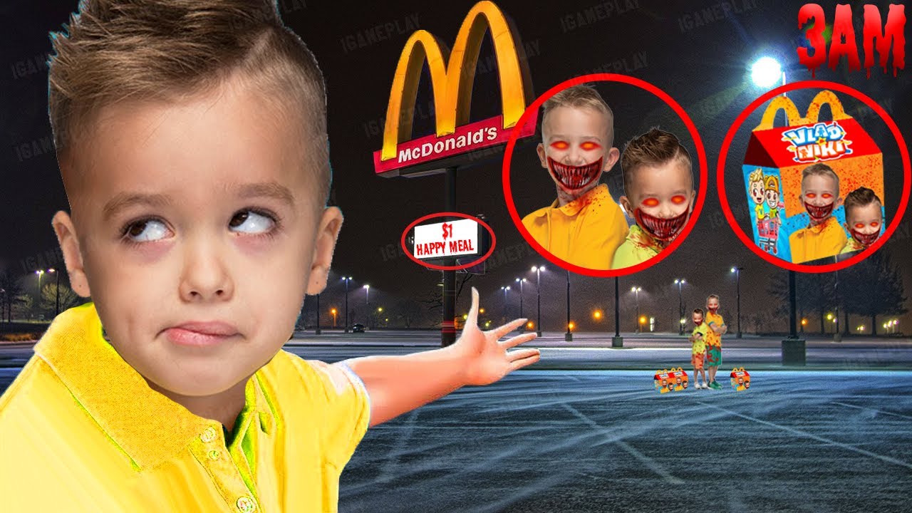 Do NOT Try the Evil Vlad and Niki Happy Meal at 3AM… – IT’S TOO DANGEROUS!