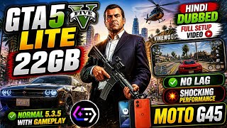 GTA 5 LITE V10 22GB HINDI DUBBED FULL SETUP VIDEO BANNERHUB 5.3.5 ANDROID SNAPDRAGON 6S GEN 3 🔥