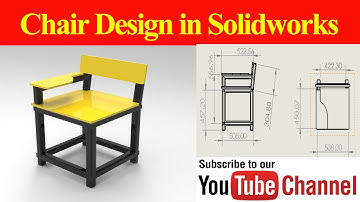How to Make a Chair in Solidworks| Solidworks Weldments