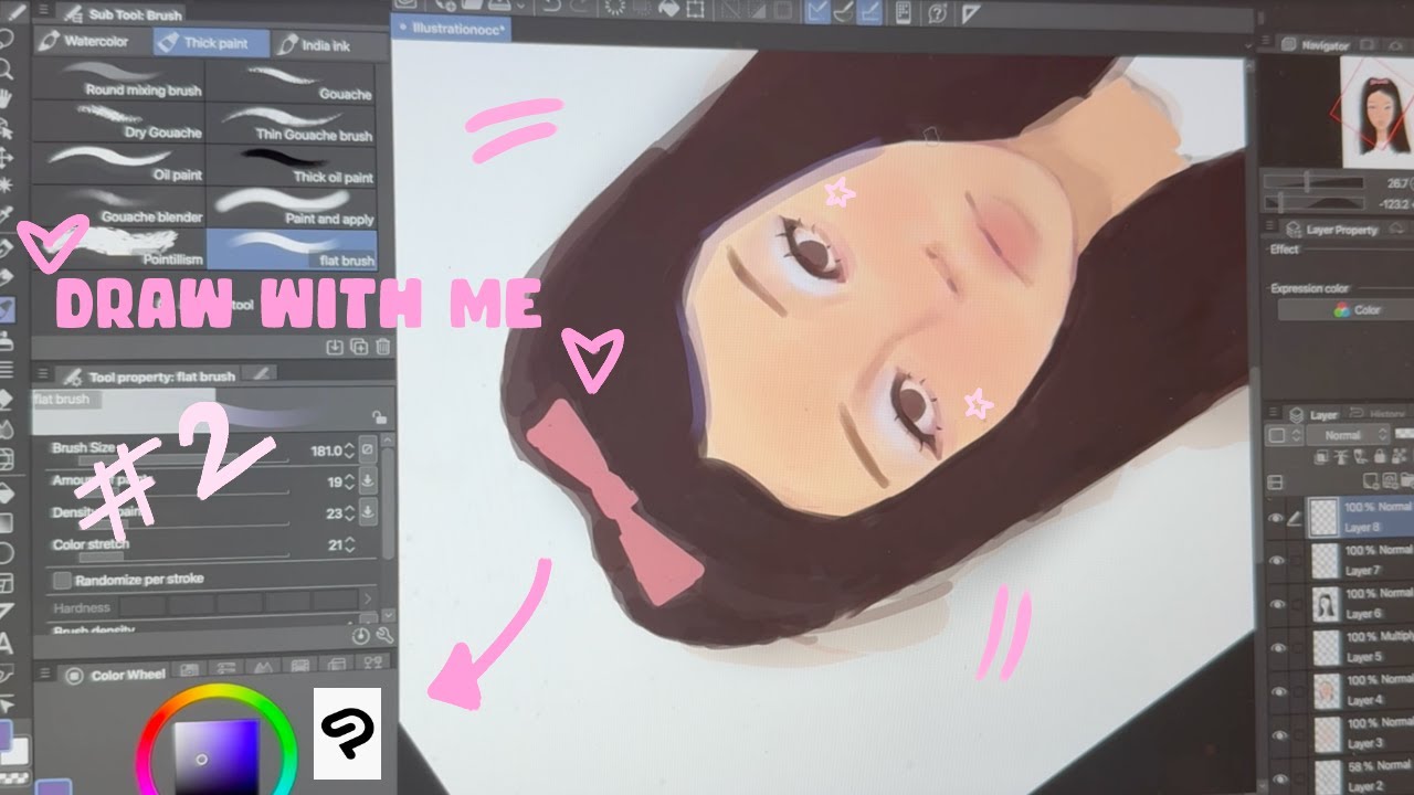 Draw with me #2 ♡ CLIP STUDIO PAINT