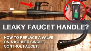 How to fix leaky Kohler faucet Handle by Replacing the Single-Control Valve
