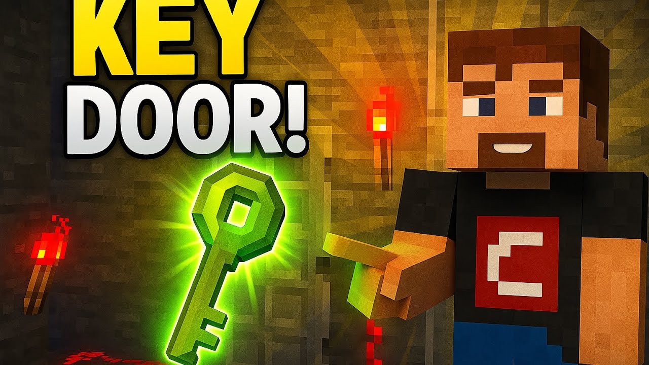 Key Man Minecraft KEY DOOR in Minecraft – ONLY this key works! - YouTube