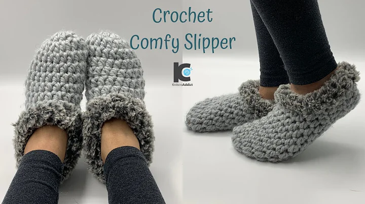 Crochet Slippers for Beginners /Crochet Scrap Yarn Projects ( Free pattern )