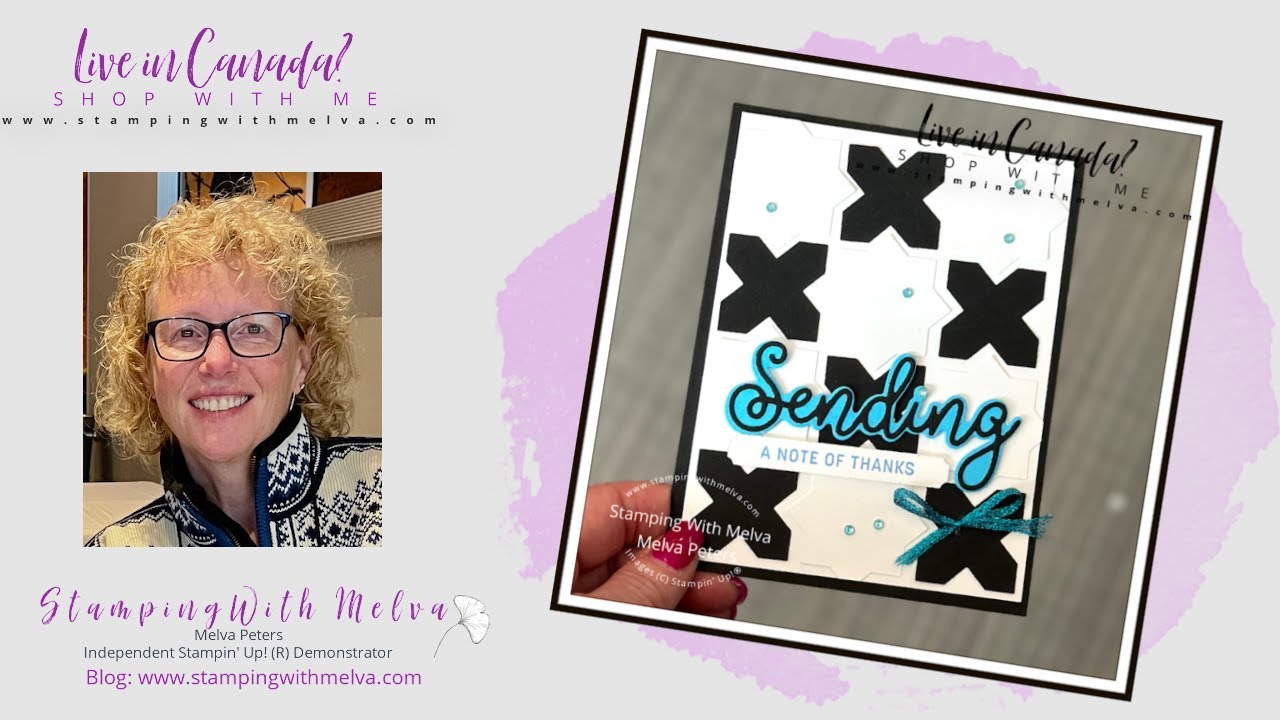 Live with Stamping With Melva - Technique - Background using Punches ...