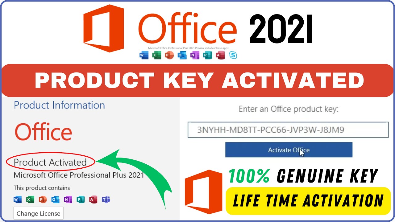 How to Activate MS Office 2021🔥MS Office 2021 Product Key🔥MS Office Activation Key for FREE Support