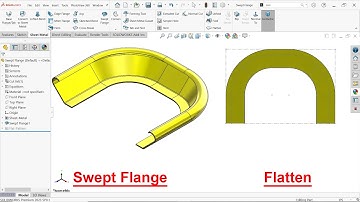 SolidWorks Sheet Metal Swept Flange