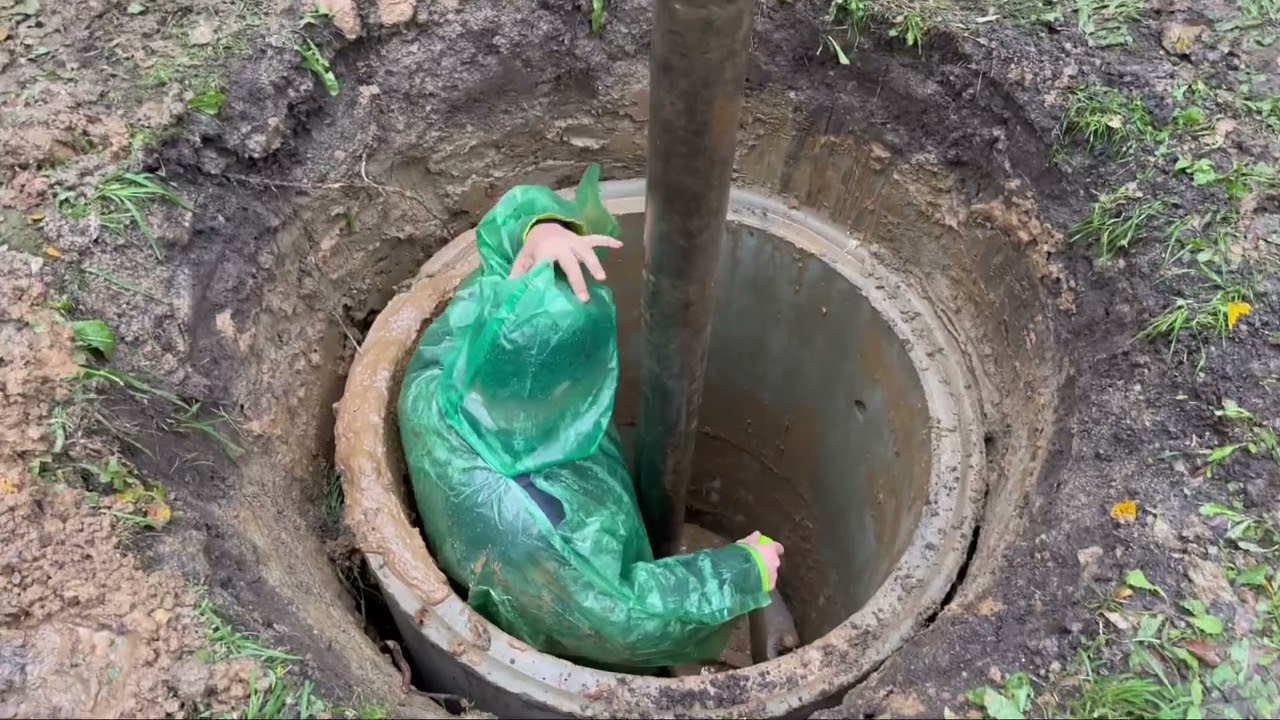 Бурим колодец машиной