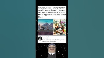 In Kung Fu Panda 4 (2024), the film’s moral is “accept change,” yet many fans reject the new Dragon