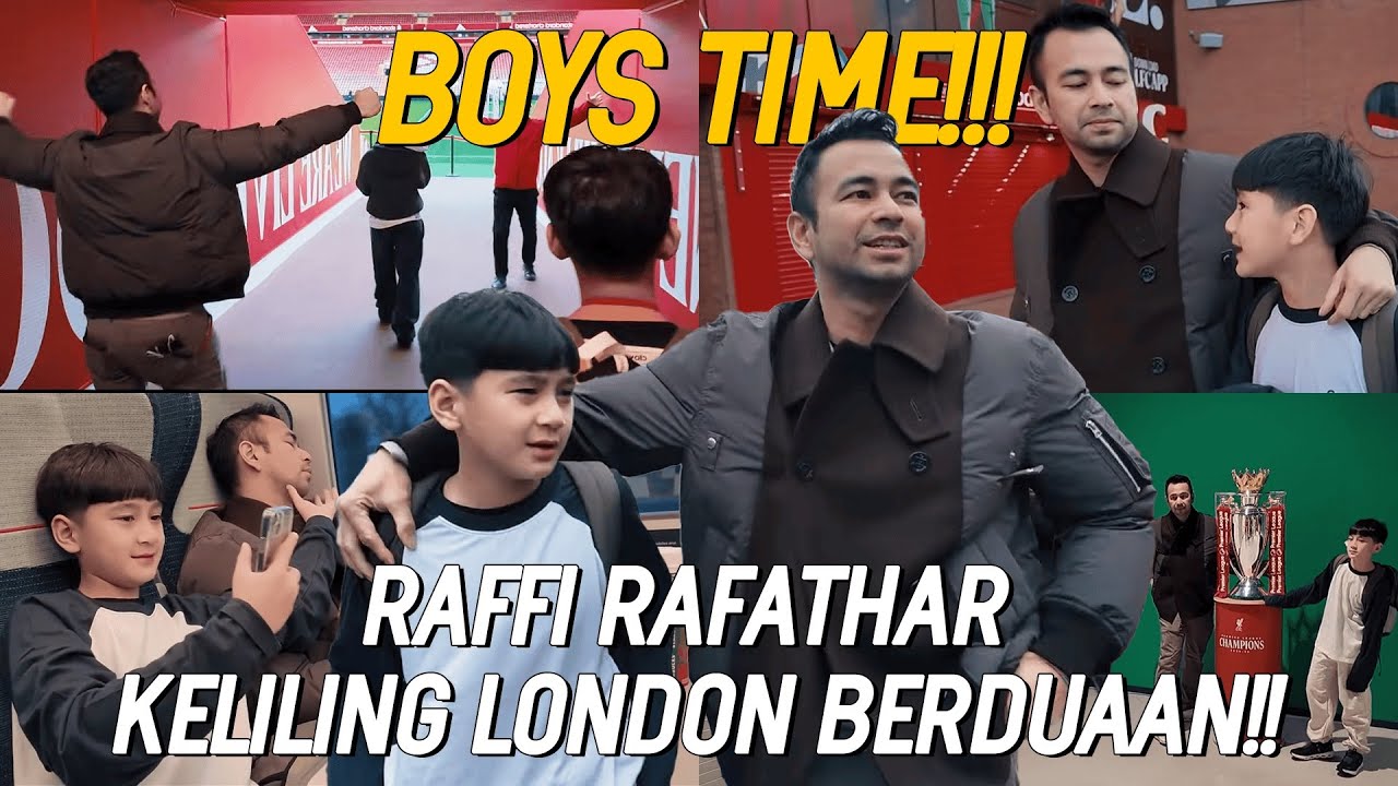 QUALITY TIME RAFFI NEMENIN RAFATHAR TOUR DI STADION ANFIELD!!! 