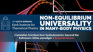 Correlation functions from hydrodynamics beyond the Boltzmann-Gibbs paradigm ▸ Benjamin Doyon