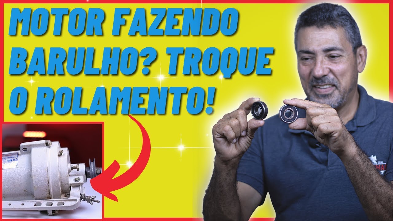 MOTOR DA MÁQUINA FAZENDO MUITO BARULHO | TROCANDO O ROLAMENTO!