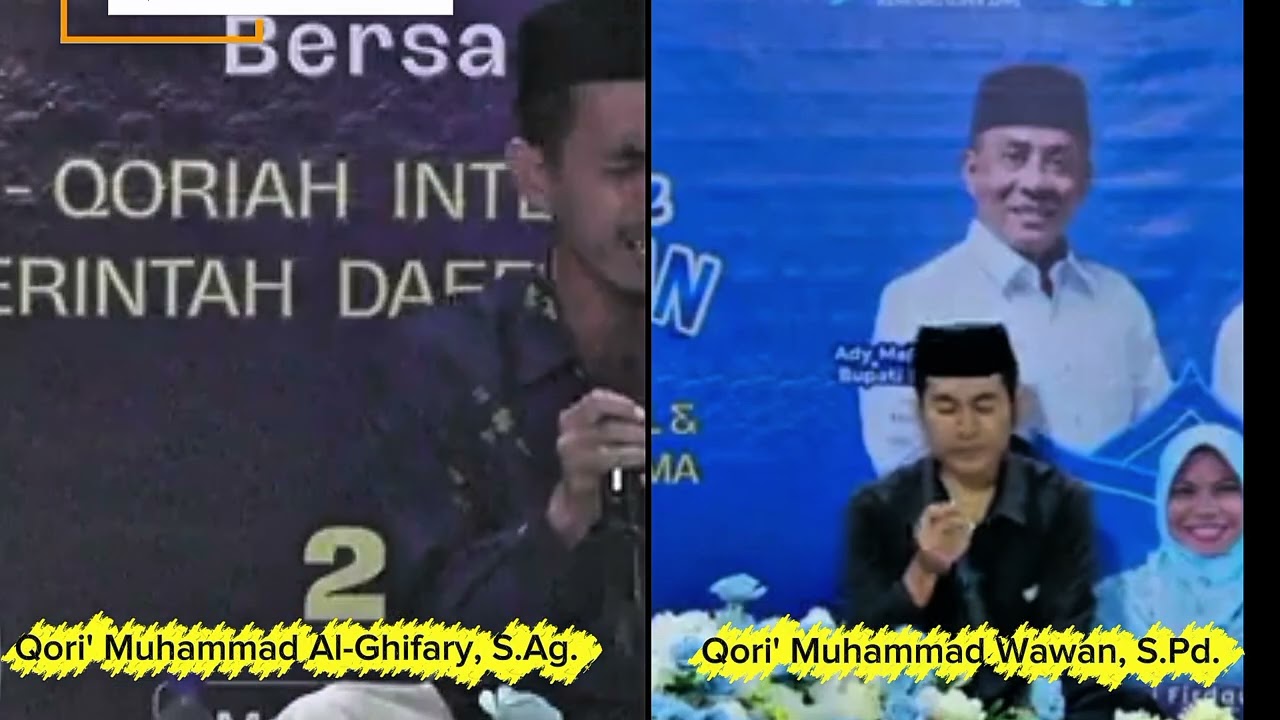 Masya Allah... Duet Qori' Muhammad Al-Gifary, S.Ag. dan Qori' Muhammad Wawan, S.Pd. 