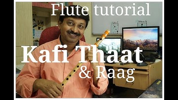 Kafi Thaat and Raag #3 Flute Tutorial | G synth Musica | Milind Dangre
