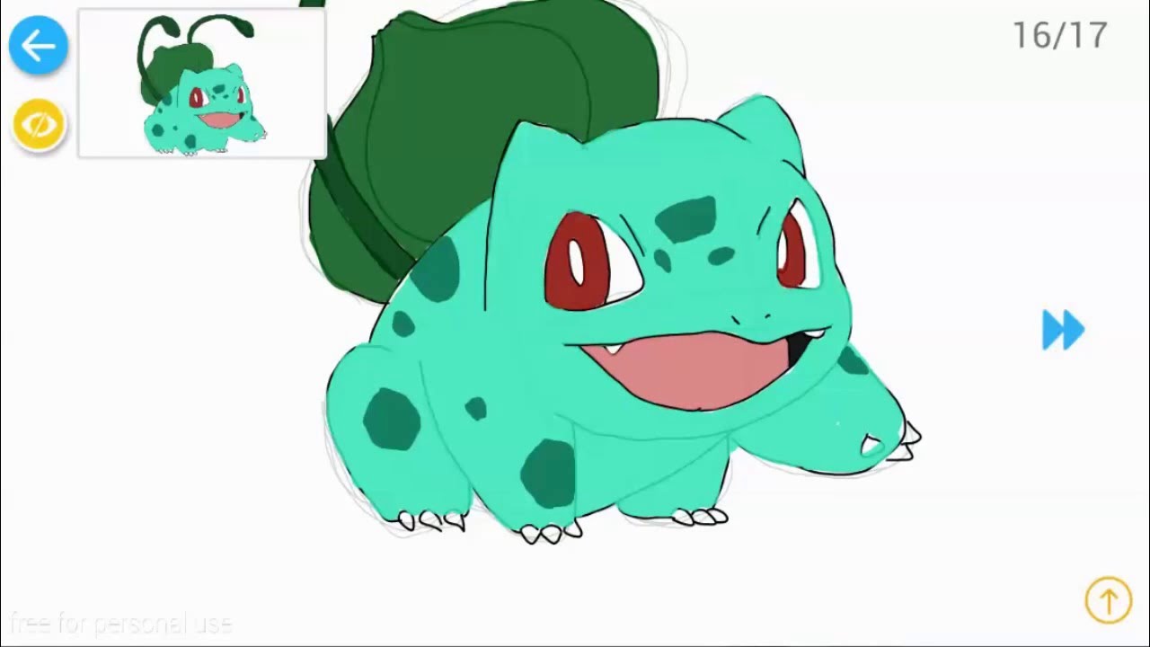 how to draw Bulbasaur - YouTube