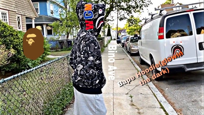 Black Camo Bape Hoodie  Bape ABC Camo Shark Full Zip Hoodie