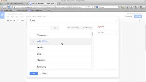 Adding Fonts to Google Docs
