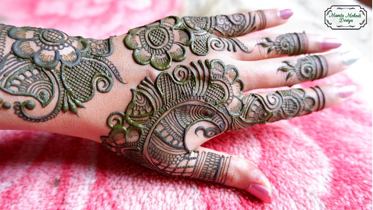 Beautiful & Stylish Back Hand Mehndi Design | Simple Mehndi ...