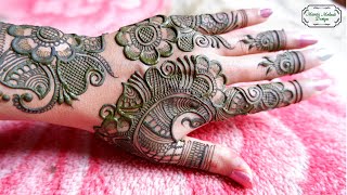 Beautiful & Stylish Back Hand Mehndi Design | Simple Mehndi Designs Back Hand