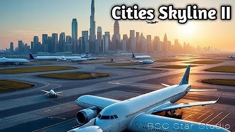 I build a big airport 🛫 on Cities Skyline II / Cities Skyline 2 Gameplay #games #citiesskylines2