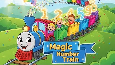 Magic Number Train Song 🚂✨ | Learn Numbers 1 to 10 | Fun Kids Counting Song.