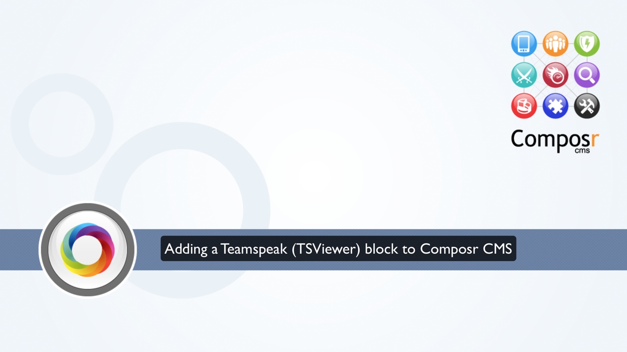 Adding a Teamspeak block to Composr CMS