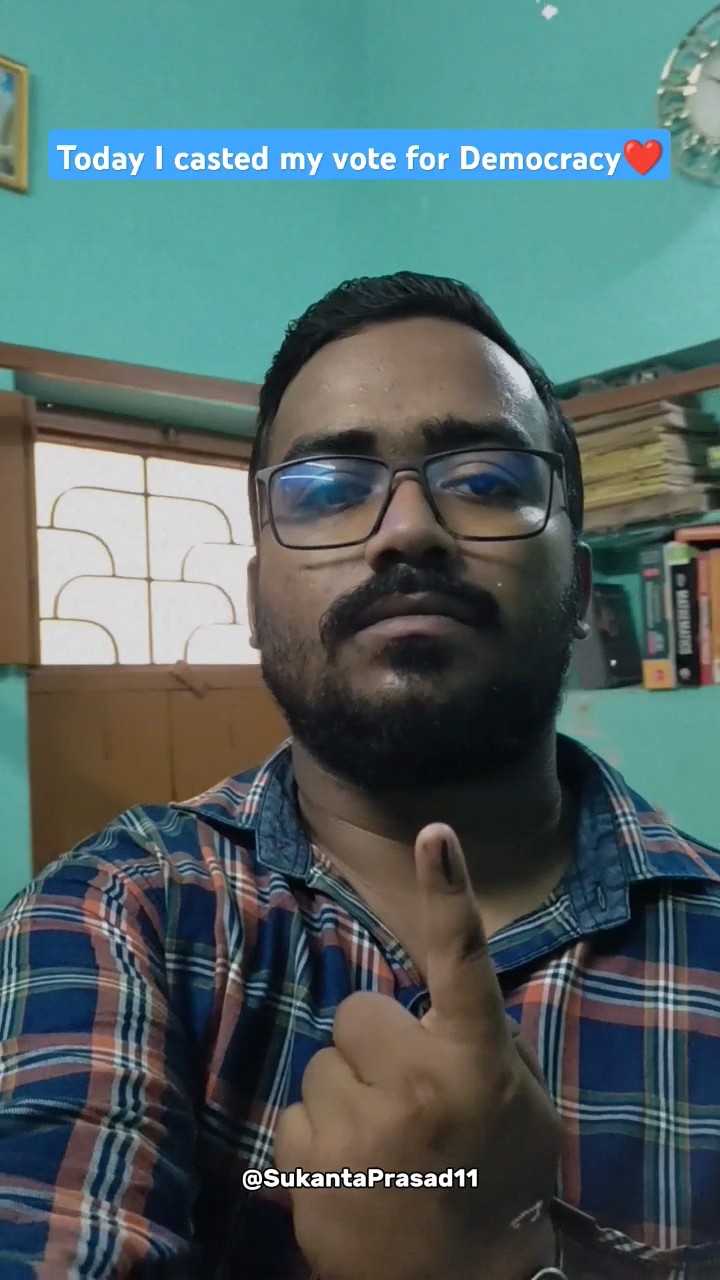 Today I Casted My Vote For Democracy LOKSABHA ELECTION 2024 shorts Today I Casted My Vote For Democracy LOKSABHA ELECTION 2024 shorts
