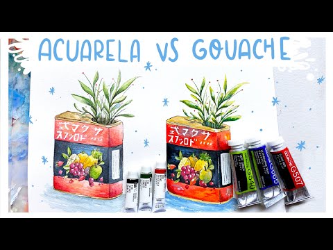 ACUARELA VS GOUACHE ⎟Diferencias