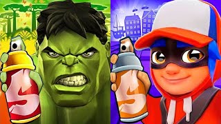 Subway Surfers Copenhagen 2022 VS Subway Hulk Hero Run Gameplay HD screenshot 5
