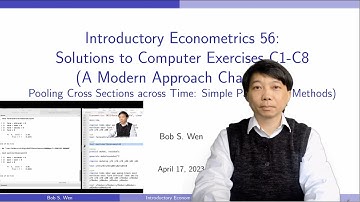 Solutions to Computer Exercises C1-C4 (Chapter 13) | Introductory Econometrics 56