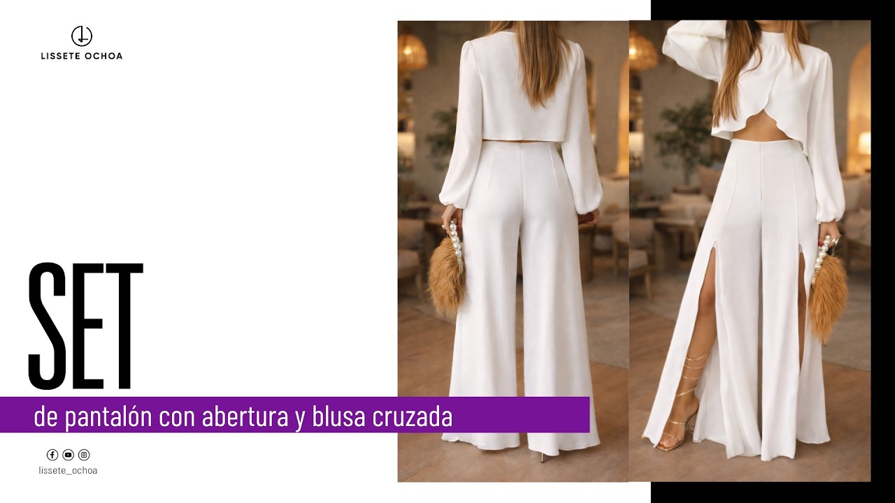 Set de blusa y pantalón 👉 #LisseteOchoa #AltaCosturaAdictas