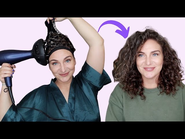 Curly Hair Wash Routine w/ Net Plopping! Does it work??