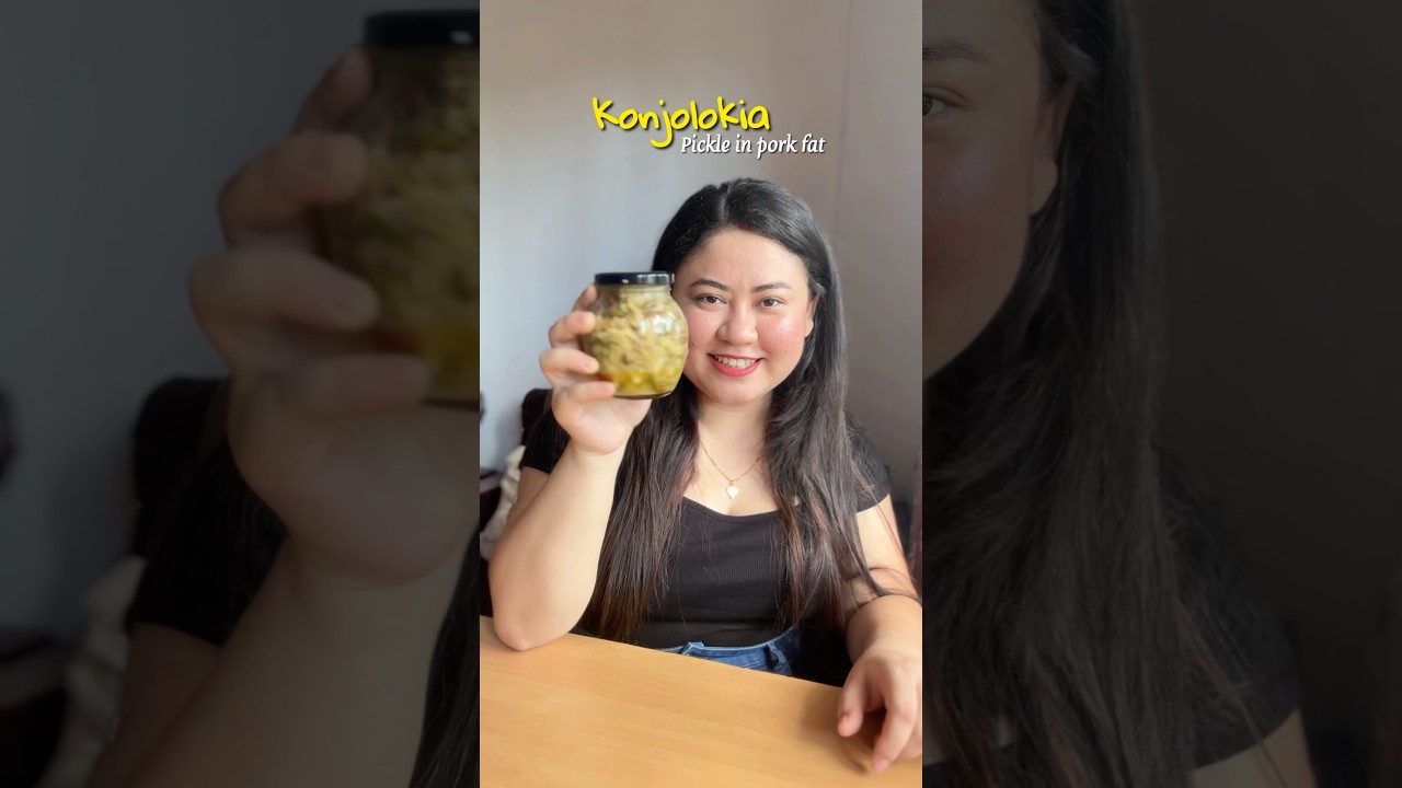 Pork Konjolokia asar enedore khaisene agote?? pork pickle for hosteller Bachelor 