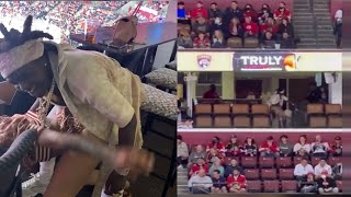 Kodak Black goes WILD at Hockey Game Of Florida Panthers With Date