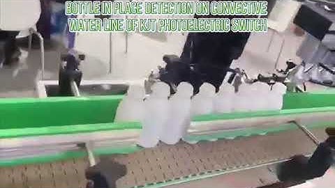 Bottle in place detection on convective water line of KJT photoelectric switch