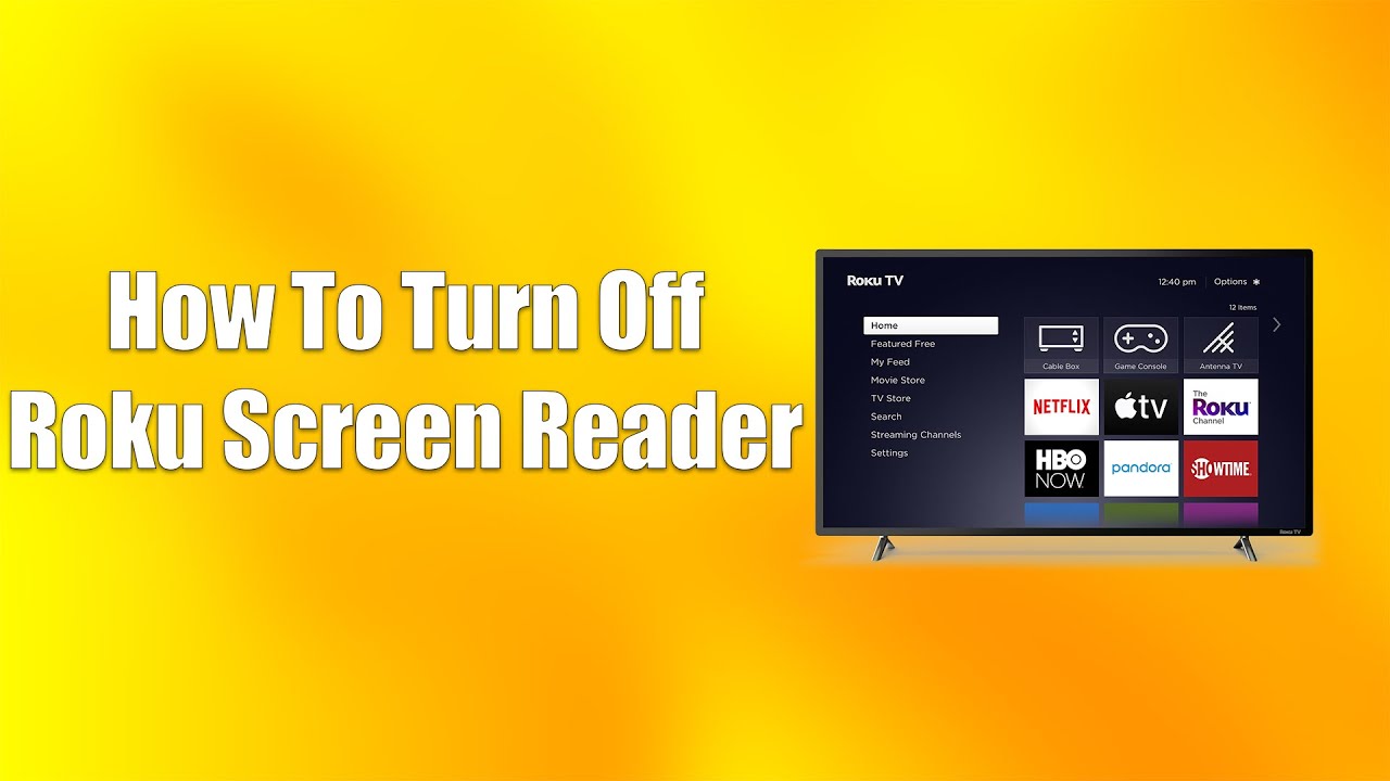 How To Turn Off Roku Screen Reader - YouTube
